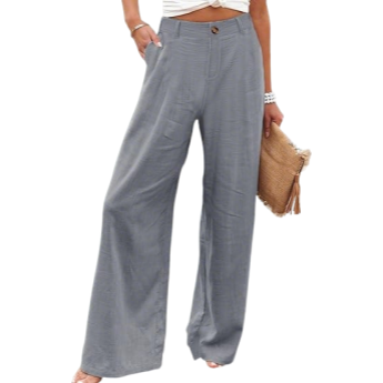 🔥 BESTSELLER | 6PCS $23.99 | Women’s Casual High Waist Linen Wide Leg Trousers