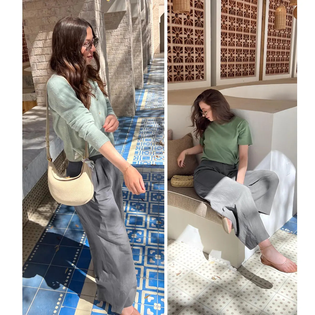 🔥 BESTSELLER | 6PCS $23.99 | Women’s Casual High Waist Linen Wide Leg Trousers