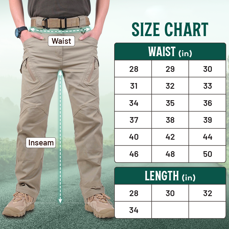 🔥 BESTSELLER | 8PCS $25.99 | Men's waterproof tactical cargo pants