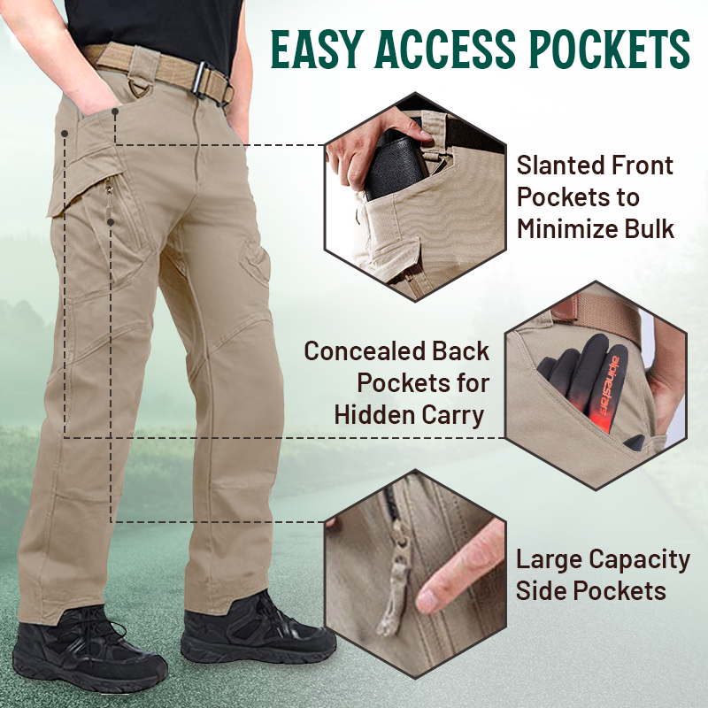 🔥 BESTSELLER | 8PCS $25.99 | Men's waterproof tactical cargo pants