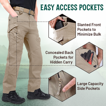 🔥 BESTSELLER | 8PCS $25.99 | Men's waterproof tactical cargo pants